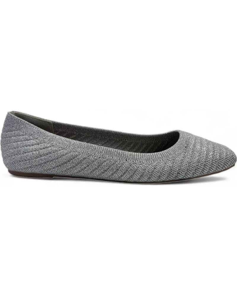 Woman Flat shoes TIMBOS MANOLETINA PLANA DE MUJER PLATA 129158  PLATEADO