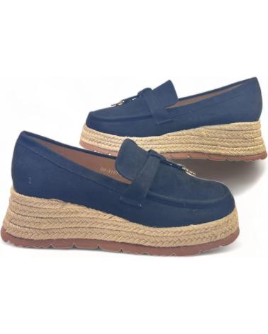 Woman Mocasines TIMBOS MOCASIN CUNA ESPARTO VESTIR DE MUJER 129154  NEGRO