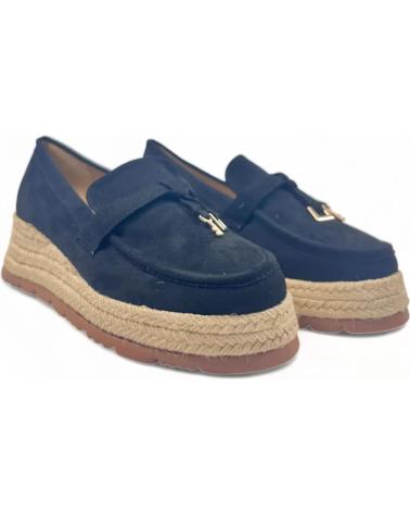 Woman Mocasines TIMBOS MOCASIN CUNA ESPARTO VESTIR DE MUJER 129154  NEGRO
