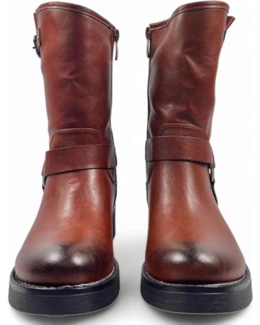 Stiefel TIMBOS  für Damen BOTIN TIPO MOTORISTA DE MUJER CAMEL 128850  MARRóN