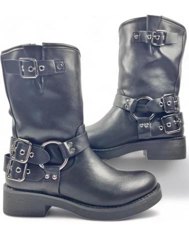 Botins TIMBOS  de Mulher BOTIN TIPO MOTORISTA DE MUJER 128849  NEGRO