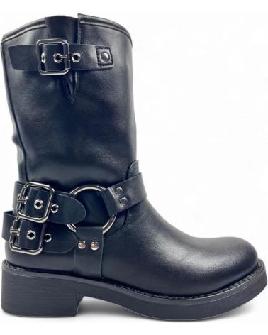 Stiefel TIMBOS  für Damen BOTIN TIPO MOTORISTA DE MUJER 128849  NEGRO