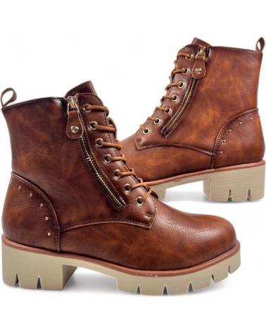 Botines TIMBOS  de Mujer BOTIN PLANO DE MUJER CAMEL 128846  MARRóN