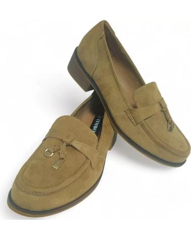 Chaussures TIMBOS  pour Femme MOCASIN CON TACON DE MUJER CAMEL 128640  MARRóN