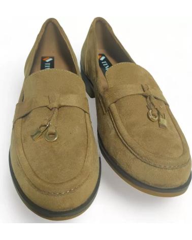 Chaussures TIMBOS  pour Femme MOCASIN CON TACON DE MUJER CAMEL 128640  MARRóN
