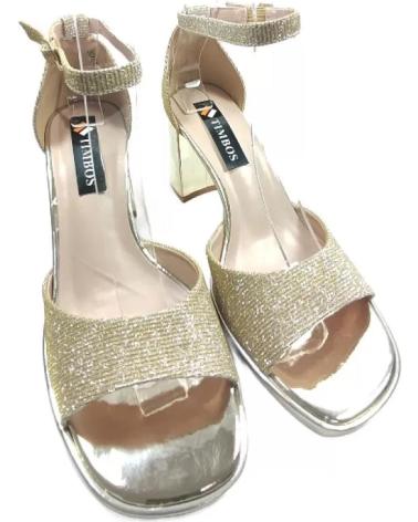 Woman Sandals TIMBOS SANDALIA TACON FIESTA DE MUJER ORO 128224  AMARILLO
