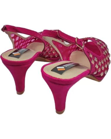 Sandalias TIMBOS  de Mujer ZAPATOS 127704 COLOR BUGANVILLA MATERIAL BRILLO SANDALIA TAC  VARIOS COLORES