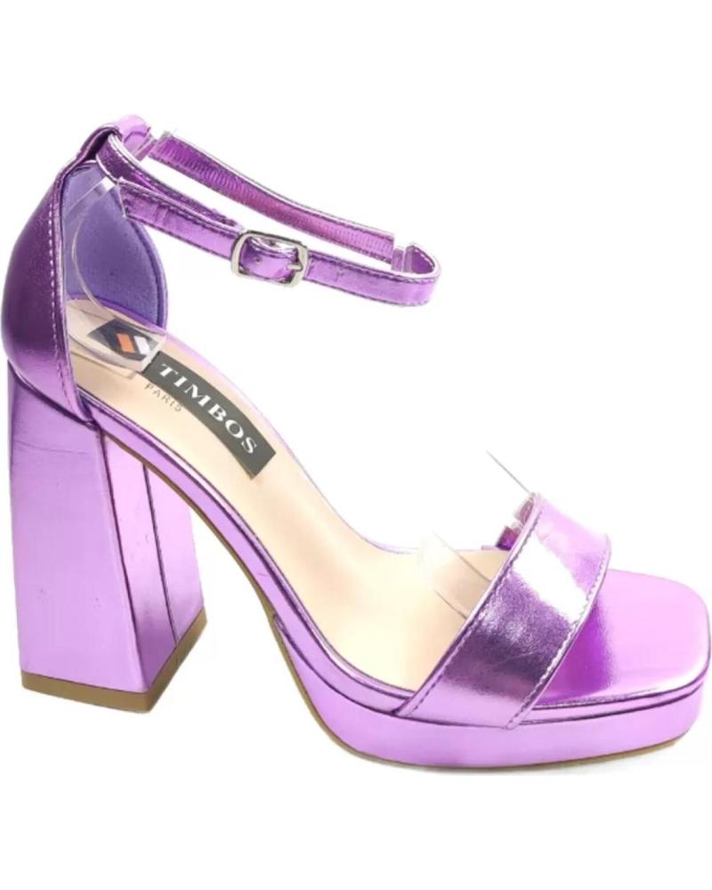 Sandalen TIMBOS  für Damen SANDALIA TACON FIESTA PLATAFORMA MUJER PURPURA 127638  MORADO
