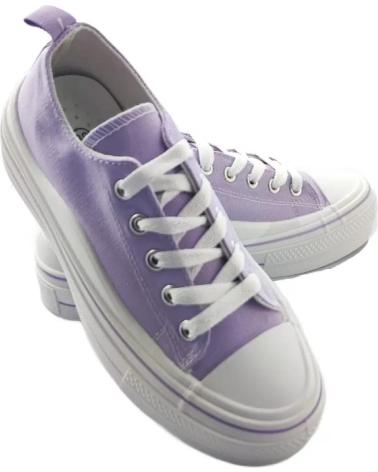 Zapatillas deporte TIMBOS  de Mujer ZAPATOS 127546 COLOR PURPURA MATERIAL LONA ZAPATILLA DEPORTI  MORADO