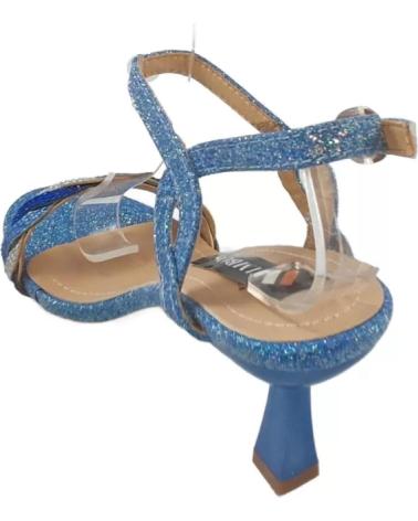 Sandalias TIMBOS  de Mujer ZAPATOS 127523 COLOR MATERIAL BRILLO SANDALIA TACON MUJ  AZUL