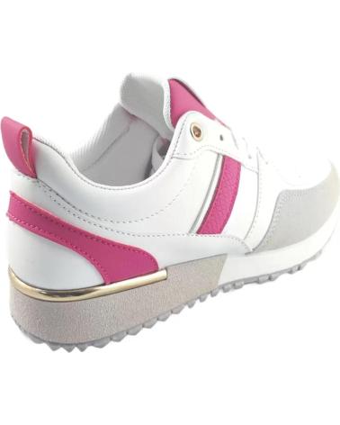 Zapatillas deporte TIMBOS  pour Femme ZAPATOS 127516 COLOR BLANCO-FUCSIA MATERIAL POLIPIEL-BAMARA  MORADO