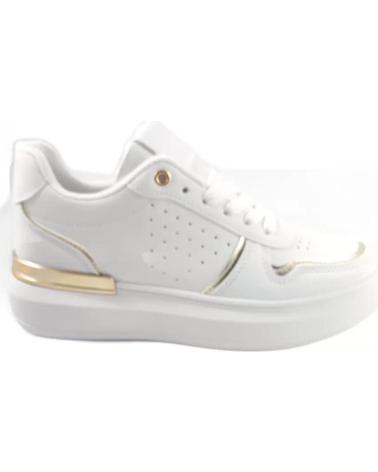 Zapatillas deporte TIMBOS  de Mujer ZAPATOS 127512 COLOR BLANCO-ORO MATERIAL POLIPIEL ZAPATILLA  AMARILLO