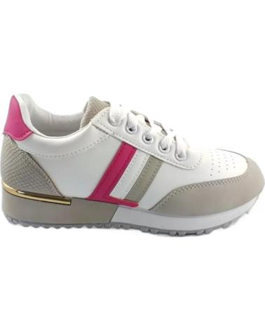Zapatillas deporte TIMBOS  pour Femme ZAPATOS 127496 COLOR GRIS-FUCSIA MATERIAL POLIPIEL ZAPATILLA  MORADO