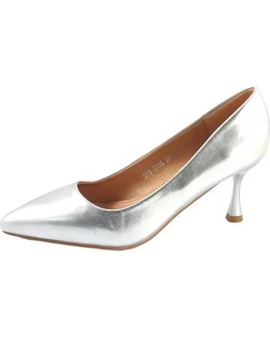 Chaussures TIMBOS  pour Femme ZAPATOS 127279 COLOR PLATA MATERIAL METALIZADO SALON TACON M  PLATEADO