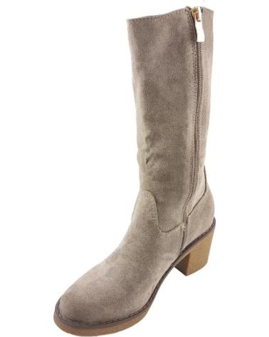 Boots TIMBOS  für Damen BOTA TACON ANCHO MUJER KAKI 127248  MARRóN