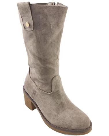 Boots TIMBOS  für Damen BOTA TACON ANCHO MUJER KAKI 127248  MARRóN