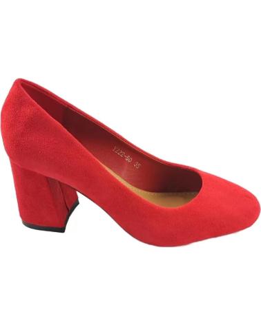 Chaussures TIMBOS  pour Femme ZAPATOS 127141 COLOR MATERIAL BAMARA SALON TACON MUJER  ROJO