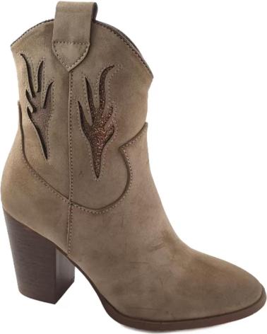 Stiefel TIMBOS  für Damen ZAPATOS - 127008 COLOR KAKI MATERIAL BAMARA BOTIN TEJANO MUJ  MARRóN