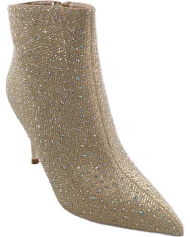 Botines TIMBOS  de Mujer ZAPATOS - 126964 COLOR ORO MATERIAL BRILLO BOTIN TACON MUJER  AMARILLO