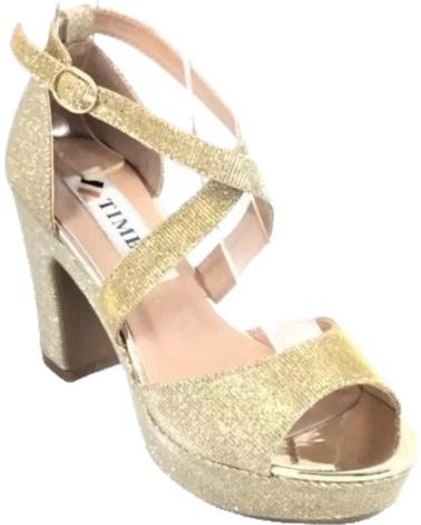 Sandales TIMBOS  pour Femme SANDALIA TACON FIESTA PLATAFORMA MUJER ORO 126943  AMARILLO