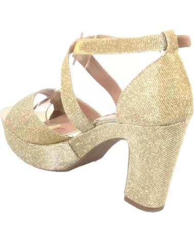 Sandales TIMBOS  pour Femme SANDALIA TACON FIESTA PLATAFORMA MUJER ORO 126943  AMARILLO