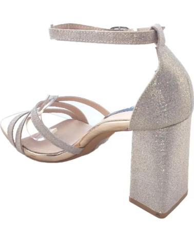 Sandalias TIMBOS  de Mujer ZAPATOS 126445 COLOR CHAMPAGNE MATERIAL BRILLO SANDALIA MUJE  VARIOS COLORES