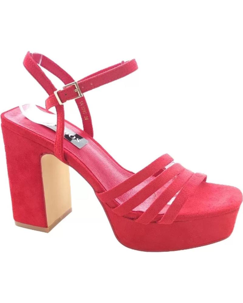 Sandales TIMBOS  pour Femme SANDALIAS VESTIR MUJER 126195  ROJO