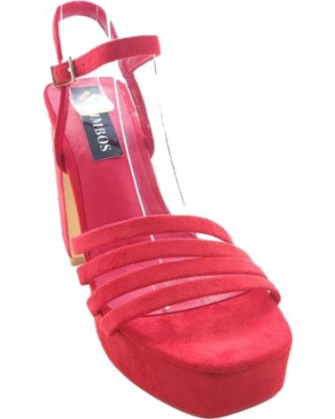 Sandales TIMBOS  pour Femme SANDALIAS VESTIR MUJER 126195  ROJO