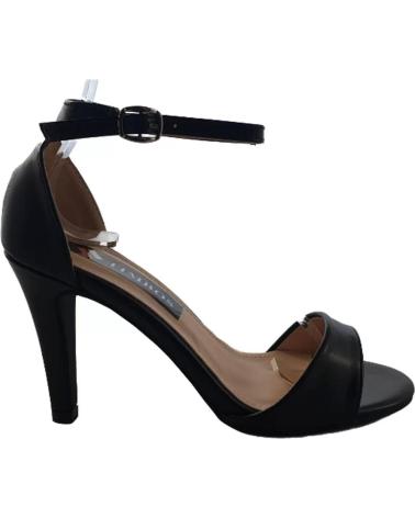 Sandalias TIMBOS  de Mujer ZAPATOS - 125890 COLOR MATERIAL POLIPIEL SANDALIA TACO  NEGRO