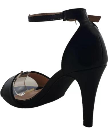 Sandalias TIMBOS  de Mujer ZAPATOS - 125890 COLOR MATERIAL POLIPIEL SANDALIA TACO  NEGRO