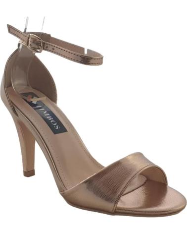 Sandalias TIMBOS  de Mujer ZAPATOS - 125859 COLOR CHAMPAGNE MATERIAL METALIZADO SANDALI  VARIOS COLORES