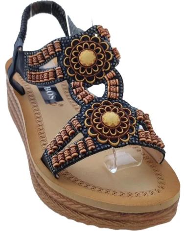 Sandalias TIMBOS  de Mujer SANDALIA DE CUNA COMODA - 125654  NEGRO