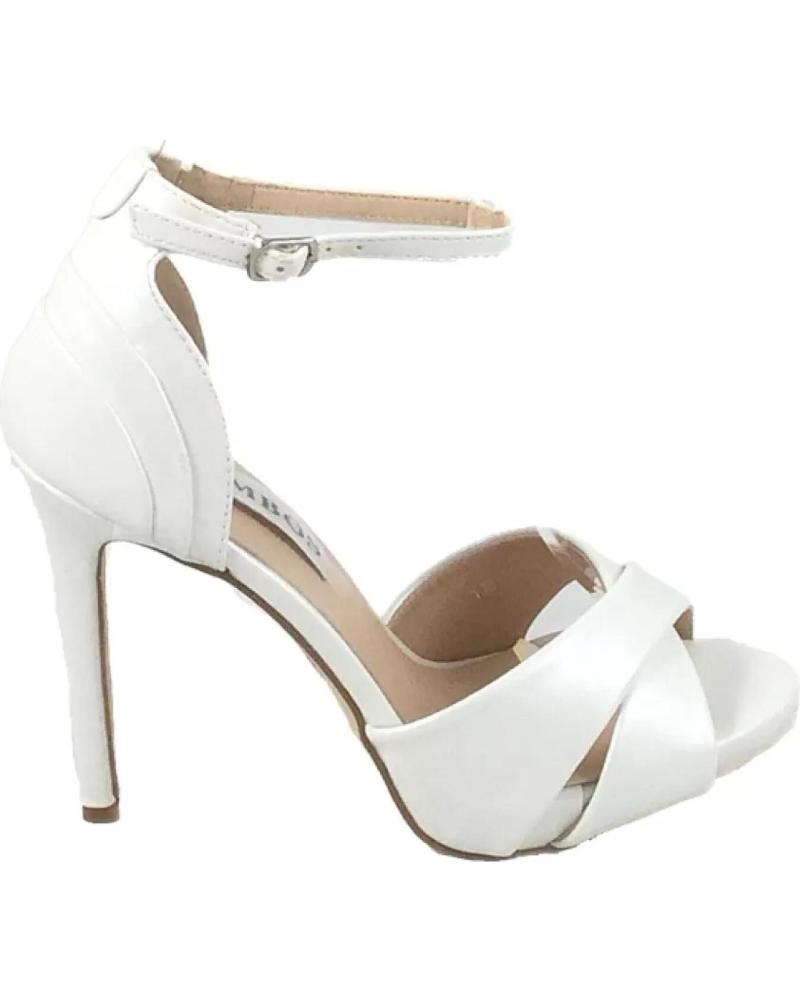 Sandales TIMBOS  pour Femme ZAPATO DE TACON DE NOVIA 120381  BLANCO