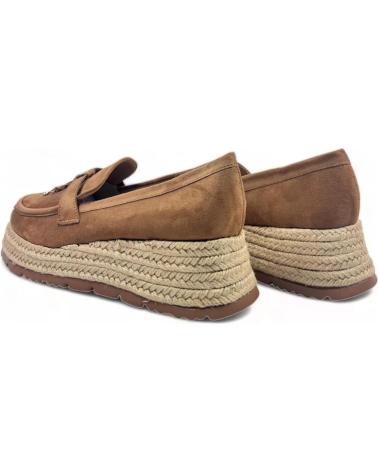Woman Mocasines TIMBOS MOCASIN CUNA ESPARTO VESTIR DE MUJER CAMEL 129156  BLANCO