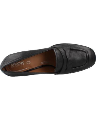 Zapatos de tacón GEOX  de Mujer MOCASINES MUJER MODELO D TEULADA COLOR NEGRO  C9999