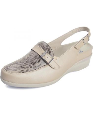 Schuhe DTORRES  für Damen SANDALIA CERRADA ANATOMICA PARA PLANTILLAS  BEIGE