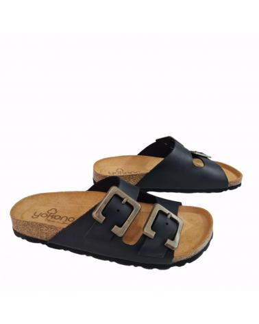 Sandalias de Mujer YOKONO SANDALIA MULE PLANA SPRINTER NEGRO