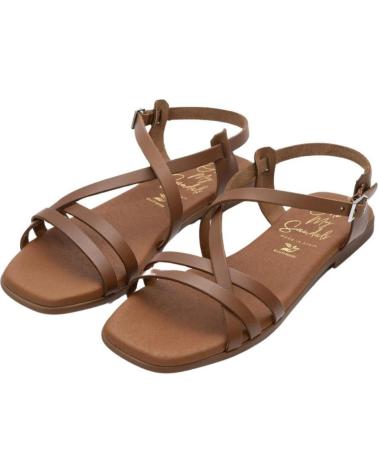 Sandalias OH MY SANDALS  de Mujer SANDALIAS PLANAS MUJER ANDREA ROBLE 5316  CAMEL