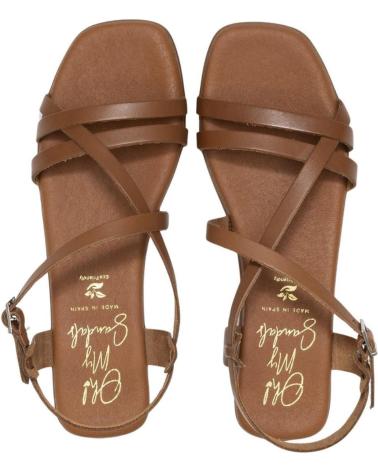 Sandalias OH MY SANDALS  de Mujer SANDALIAS PLANAS MUJER ANDREA ROBLE 5316  CAMEL