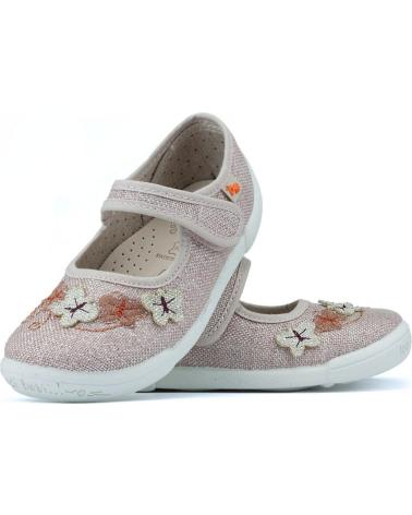 Bailarinas de Niña VUL-LADI MANOLETINAS VULLADI LINO FLORES K ROSA