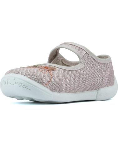 Bailarinas de Niña VUL-LADI MANOLETINAS VULLADI LINO FLORES K ROSA