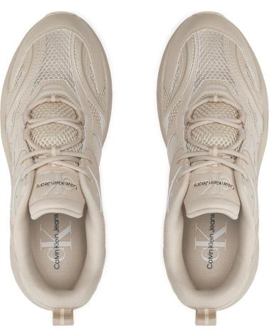 Zapatillas deporte CALVIN KLEIN  de Mujer ZAPATILLAS RETRO TENNIS LOW LACE MH ML MTL BEIG  BEIGE
