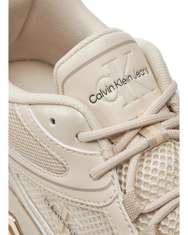 Zapatillas deporte CALVIN KLEIN  de Mujer ZAPATILLAS RETRO TENNIS LOW LACE MH ML MTL BEIG  BEIGE