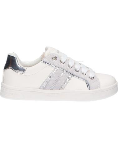 girl Trainers GEOX J024MG 05422 J DJROCK  C0007 WHITE-SILVER