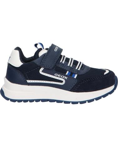 boy Trainers GEOX  J25GMB 014ME J BRIEZEE C4211 NAVY-WHITE AZUL
