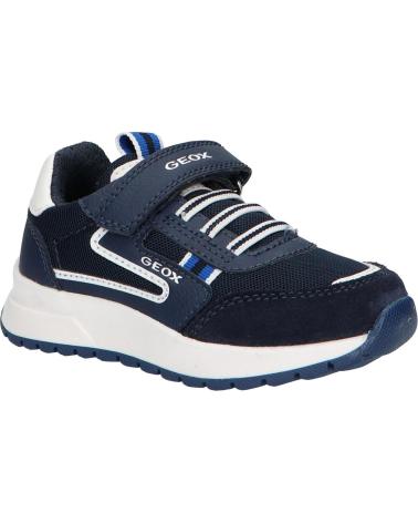 boy Trainers GEOX  J25GMB 014ME J BRIEZEE C4211 NAVY-WHITE AZUL
