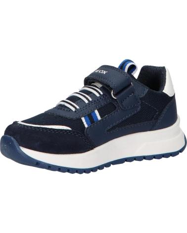 boy Trainers GEOX  J25GMB 014ME J BRIEZEE C4211 NAVY-WHITE AZUL