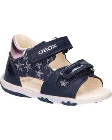 girl Sandals GEOX B0238A 01002 B SANDAL NICELY C0694 NAVY-PINK  AZUL