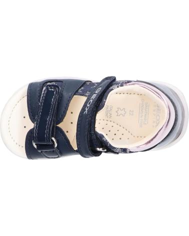 girl Sandals GEOX B0238A 01002 B SANDAL NICELY C0694 NAVY-PINK  AZUL