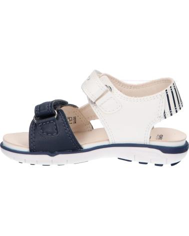 girl and boy Sandals GEOX B354LC 000BC B SANDAL DELHI C1110 OPTIC WHITE-NAVY  AZUL